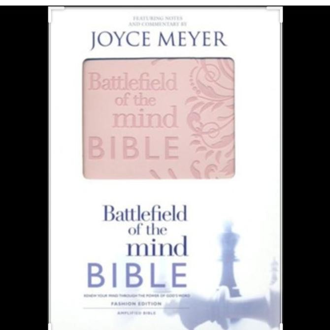 Joyce Meyer Alkitab Battlefield of the Mind Bible Pink Amplified AMP