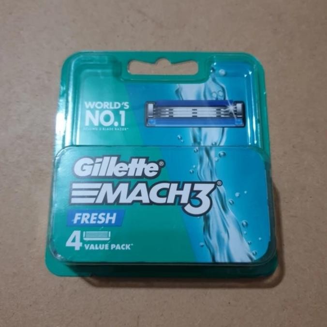 

Berkualitas Gillette Mach 3 Shaving Blades Refill Pisau Cukur Mach3 isi 4 Original