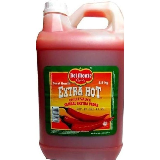 

TERBARU - DEL MONTE EXTRA HOT SAOS SAMBAL GALON 5.5 5,5 KG 5,5 KG 5.5 JERIGEN