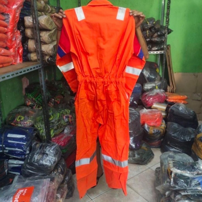 Jual Wearpack Nomex Pertamina Orange / Coverall Wearpack Nomex Pertamina