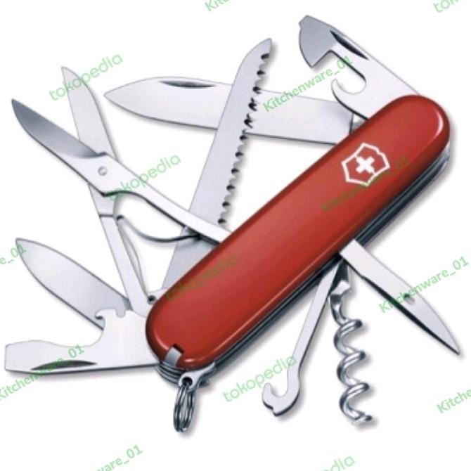 

Berkualitas Pisau Lipat Victorinox Huntsman Swiss Army Multitool Red 1.3713.B1