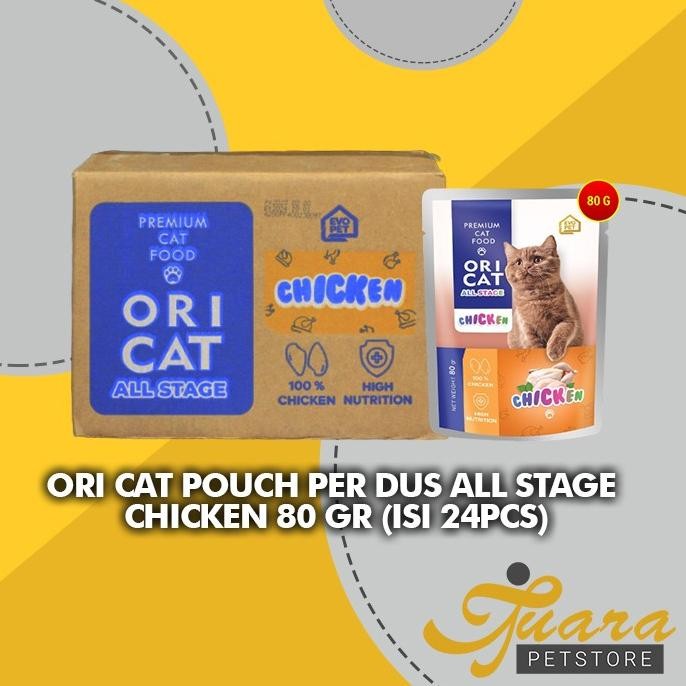

MAKANAN BASAH KUCING ORI CAT POUCH ALL STAGE WETFOOD GROSIR DUS 24PCS ORIGINAL