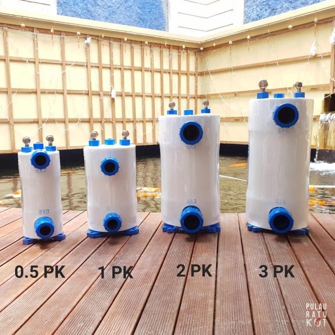 Full set water Chiller kolam koi (Evaporator, outdoor, & Termostat)
