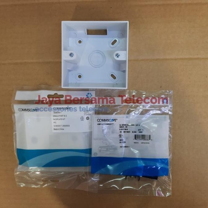 

MODULAR DATA CAT.6 AMP COMMSCOPE KOMPLIT FACEPLATE+MODULAR+OUTBOW ORIGINAL