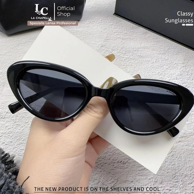 

LA CHAPELLA KACAMATA HITAM CAT EYE SUNGLASSES POLARIZED UV400 POLYCARBONATE UNISEX CLASSY SUNGLASSES 937 ORIGINAL