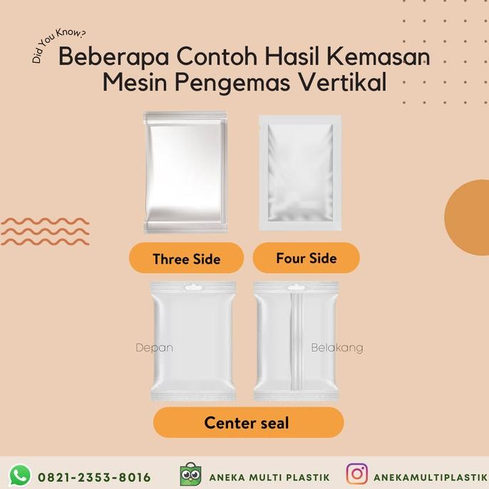 Plastik Roll OPP PP Bening Kemasan Sachet Renteng 28cm x 1000m