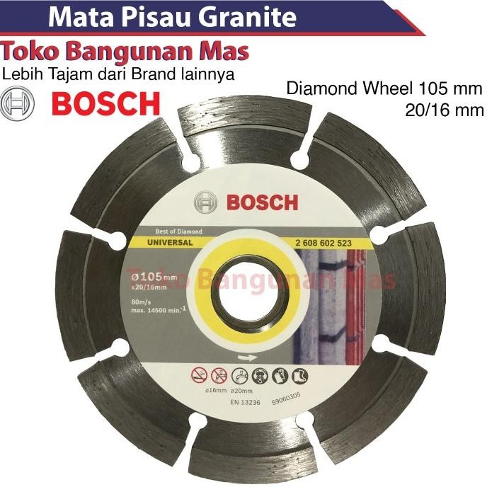 

Berkualitas BOSCH Diamond Wheel DRY 4" Bosch STONE mata Pisau potong keramik Bosch