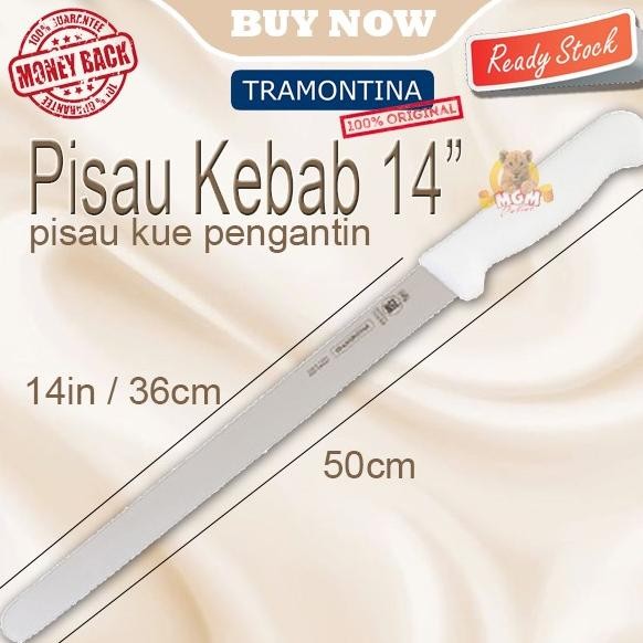 

Berkualitas Made in Brazil Tramontina Kebab Knife 14in Pisau pengantin 36cm