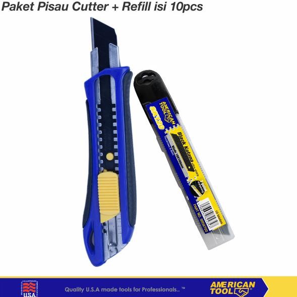 

Berkualitas American Tool Paket Pisau Cutter+Refill