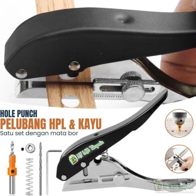 

Berkualitas Alat Pemotong Pisau Cutter HPL Tang Hole Punch Penutup Lubang Skrup