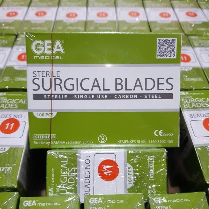 

Berkualitas Pisau Bedah GEA no 11 / Surgical Blade / Bisturi / Mata Pisau