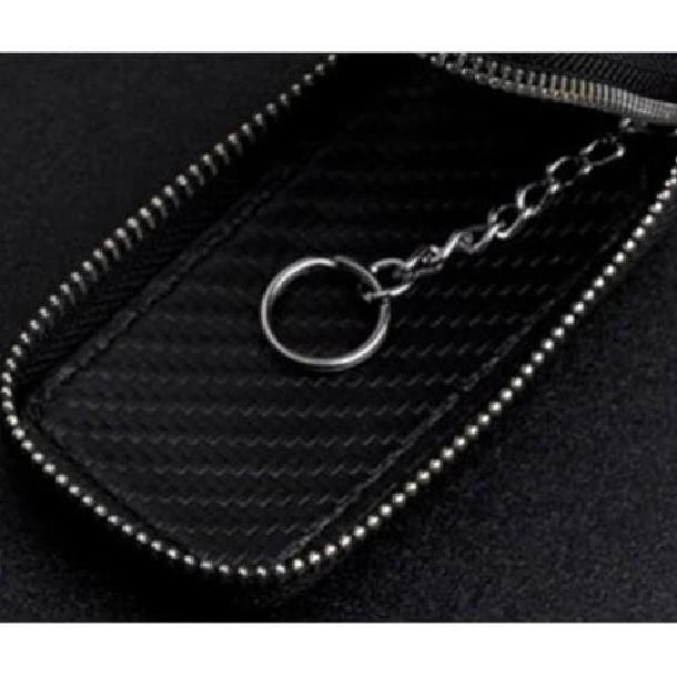 Dompet Unci Carbon Fiber Gantungan Mobil Car Cover Ey Wallet