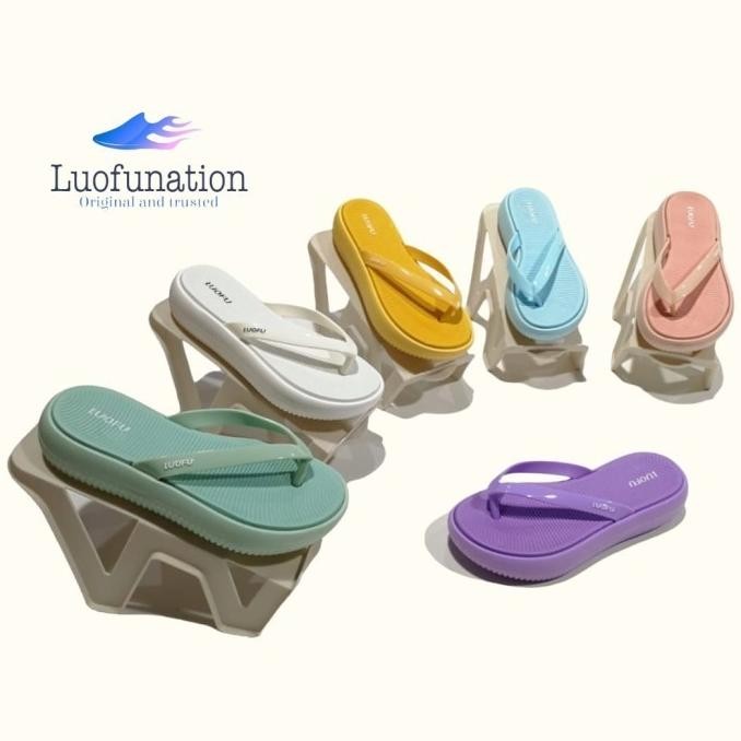 LUOFU E 7204 - E01WS SIZE 36-40 L SANDAL JEPIT TEBAL JELLY WANITA