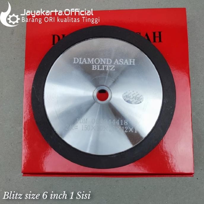 

Berkualitas Diamond Wheel 6 inch Batu Asah pisau Gergaji Blitz ukuran 150mm 1 sisi