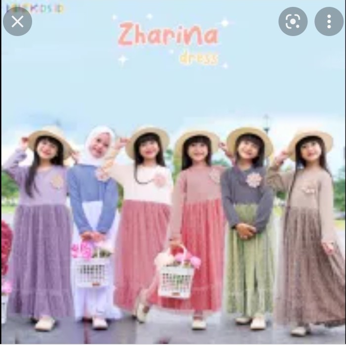 NEW Gamis Anak Perempuan seri Zharina by Minekids