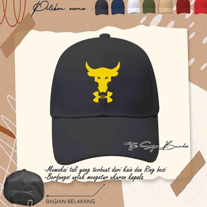 TOPI BASEBALL PROJECT ROCK GYM FITNESS KEREN PRIA WANITA DISTRO TSB