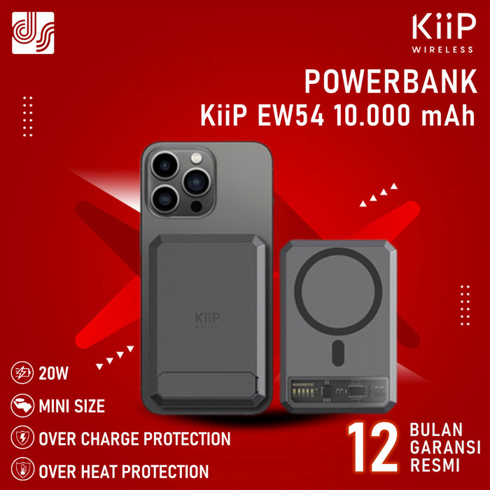 KiiP Wireless EW54 Powerbank Magnetic Magsafe 20W Fast Charging QC PD