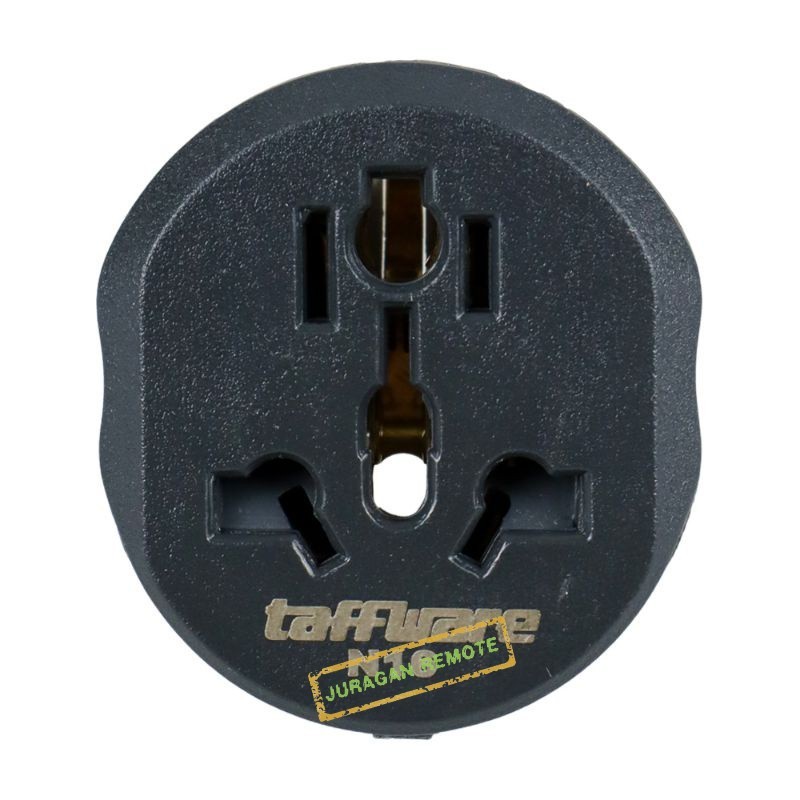 Taffware Travel Adaptor Over Steker Universal Colokan Kaki 3 Steker Kaki 3 ke colokan listrik bulat 