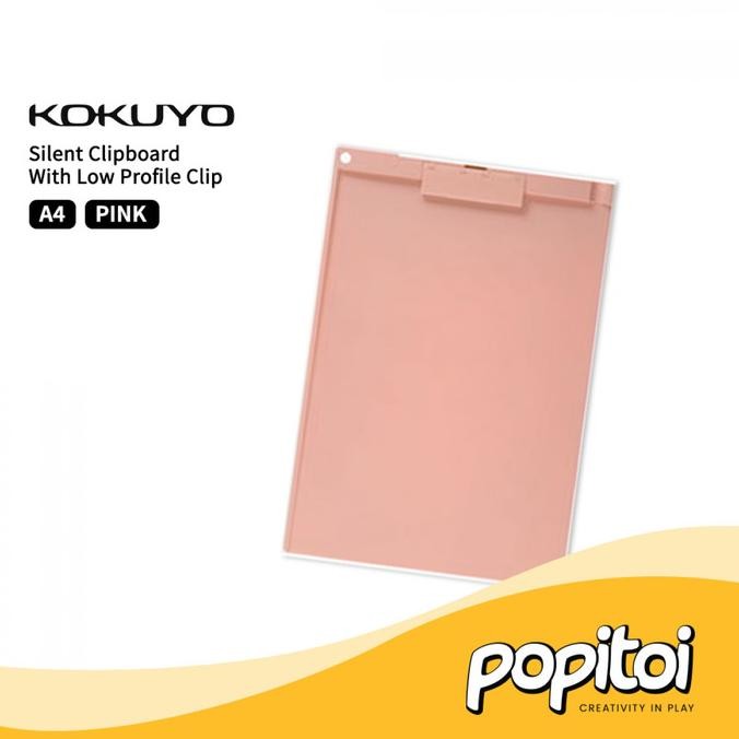 

TERMURAH - Kokuyo Silent Clipboard A4 Portrait Clip Papan Tulis Jalan Dada Ujian