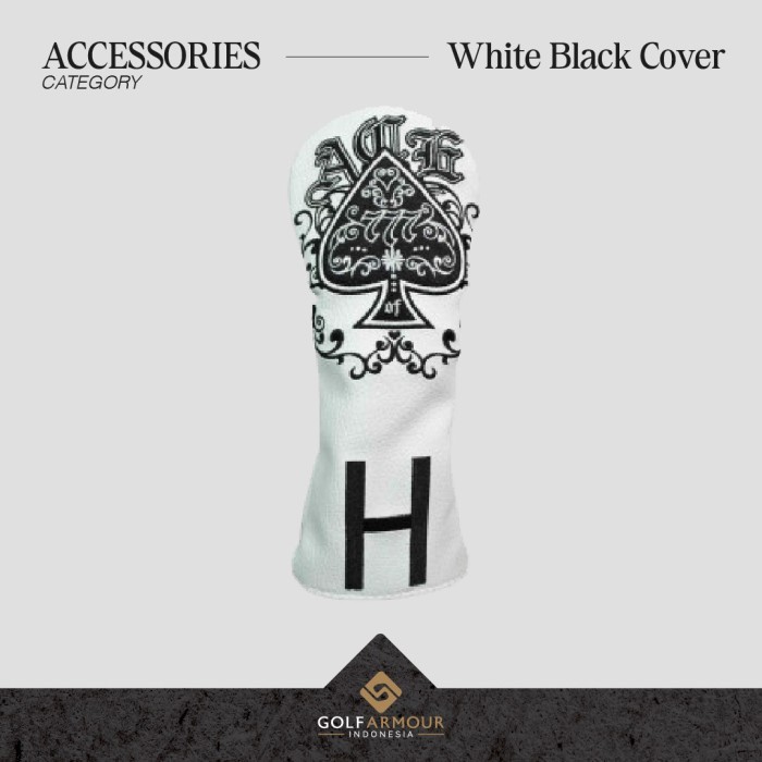 Golf Armour White Black Cover