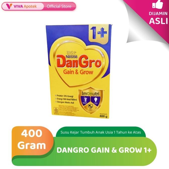 

Dangro Gain & Grow 1+ Susu Untuk Kejar Tumbuh Anak Usia 1+ (400 Gram)