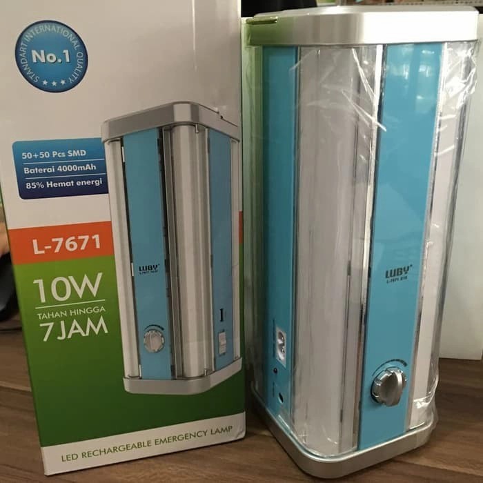 Lampu Emergency Luby L7671 Rechargeable LED Emergency Lamp