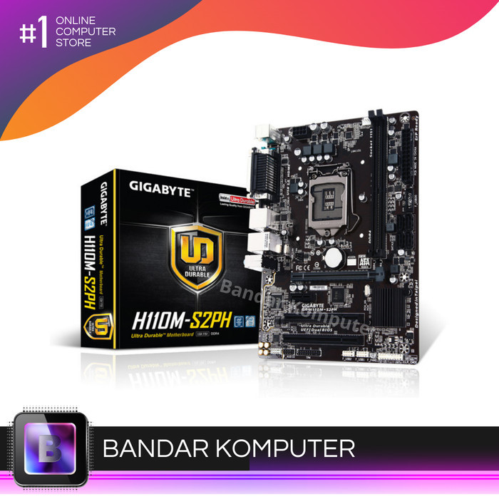 Motherboard Gigabyte GA-H110M-S2PH mATX LGA1151 2 x DDR4