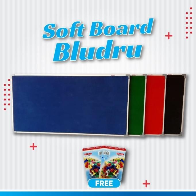 

TERMURAH - Softboard / papan mading bludru hanger uk 90x120 Cm