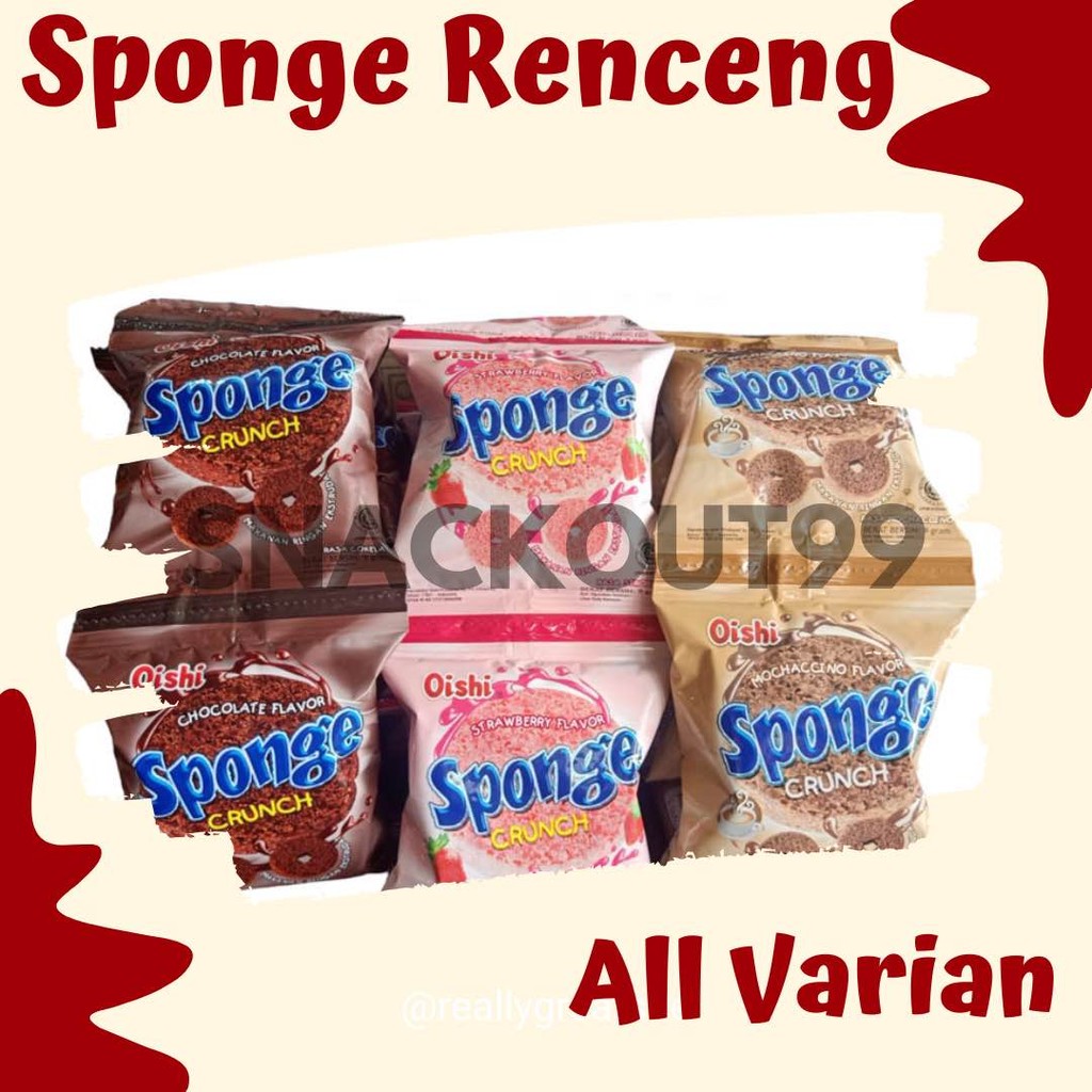 

Oishi Sponge Crunch Renceng All Varian 10 Pcs 9 Gram