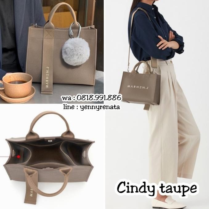 Marhen J Cindy bag taupe