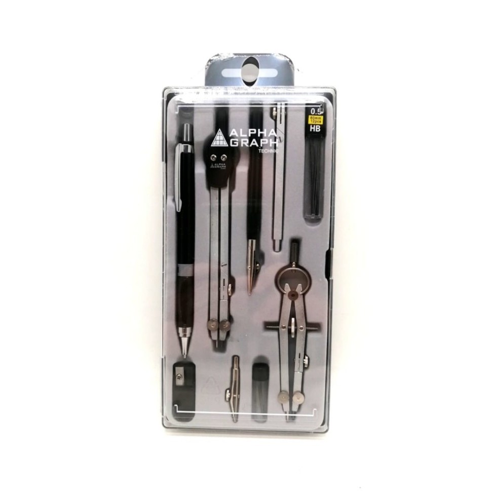

TERBARU! Jangka Compass Set Alpha Graph Technic