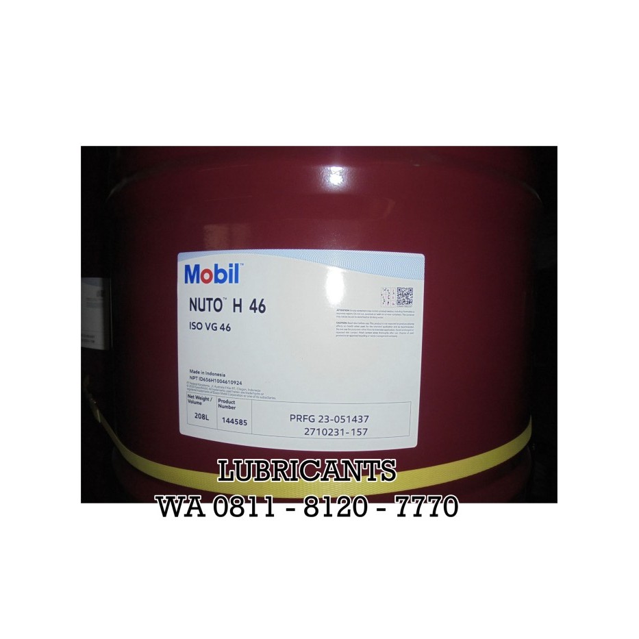 Mobil Nuto H 46 - (ISO VG 46 Drum 208Lt)