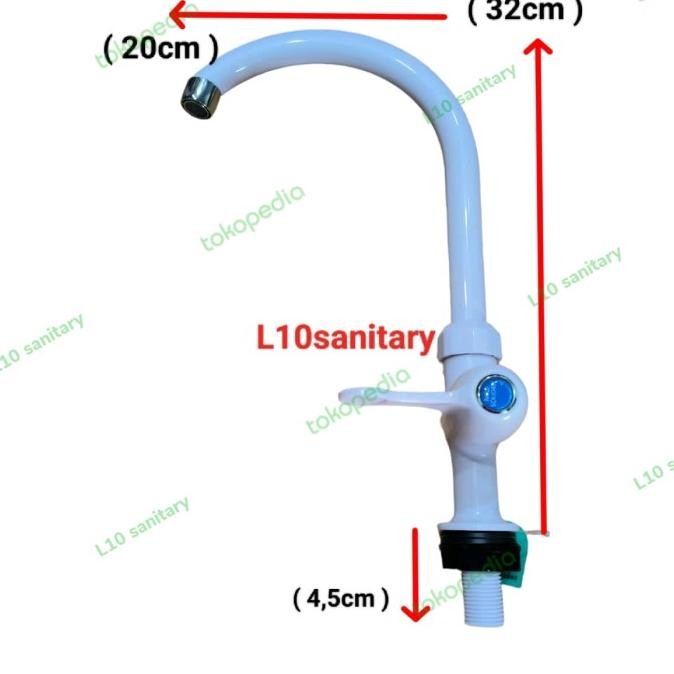 Promo Kran Angsa PVC Tanam Tancap Sink / Kran Dapur Tanam Tancap SOLIGEN COD