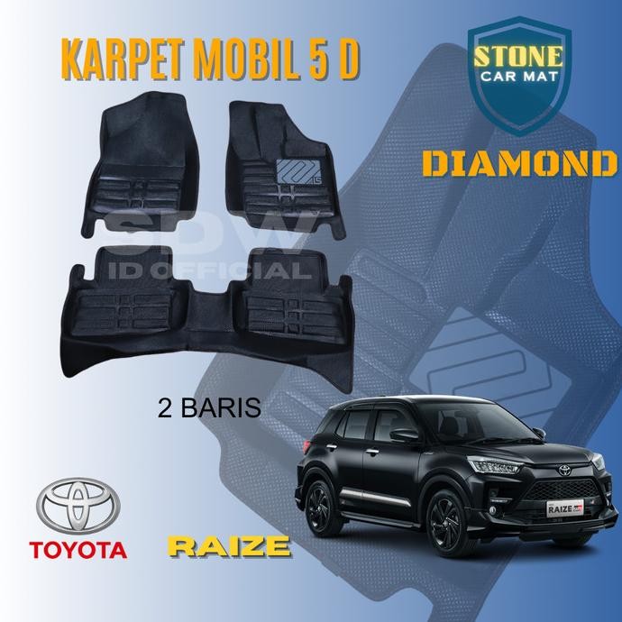 

TERSEDIA KARPET MOBIL 5D MOTIF DIAMOND TOYOTA RAIZE ATAU KARPET MANGKOK 5D PREMIUM DENGAN BAHAN EVA FOAM