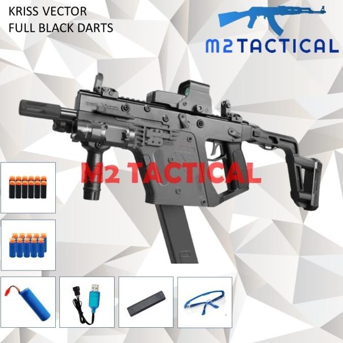 

TERSEDIA KRISS VECTOR SV NERFTY SMG FOAM DART BLASTER WITH SHOOTING SELECTOR