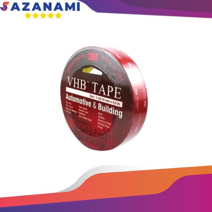 

TERSEDIA DOUBLE TAPE BUSA 3M VHB 24MM X 4.5M FOAM TAPE