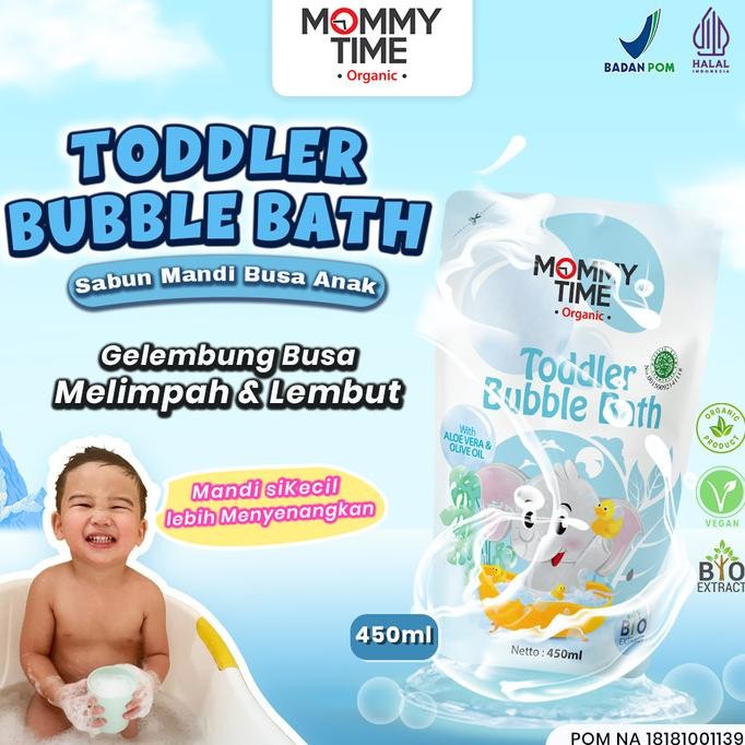 

TERSEDIA TODDLER FOAM BATH MOMMY TIME BUSA SABUN MANDI CAIR 100% ORGANIK UNTUK ANAK 1-5 TAHUN - 450ML