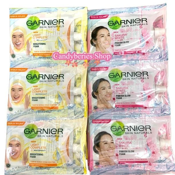 

TERSEDIA GARNIER SACHET LIGHT COMPLETE & SAKURA WHITE FOAM 9ML(1RENCENG ISI 12)