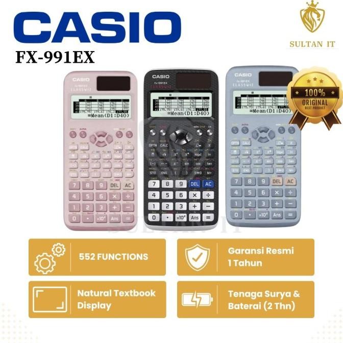 

KALKULATOR SCIENTIFIC CASIO FX 991EX - Hitam Putih ORIGINAL