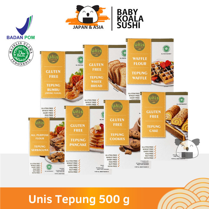 

TERBARU UNIS Tepung Gluten Free 500g Tepung Unis Sorgum BISA GRAB!