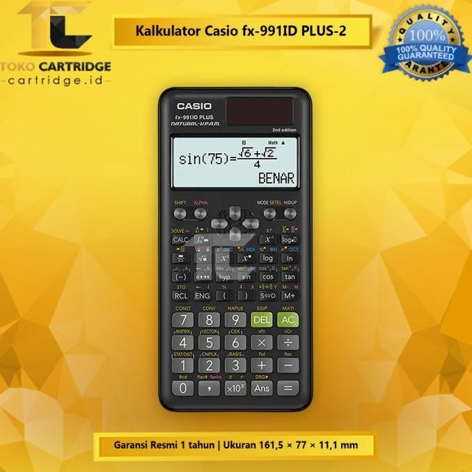 

BEBAS ONGKIR - Kalkulator Scientific FX 991ID PLUS-2 Casio Calculator Ilmiah Original