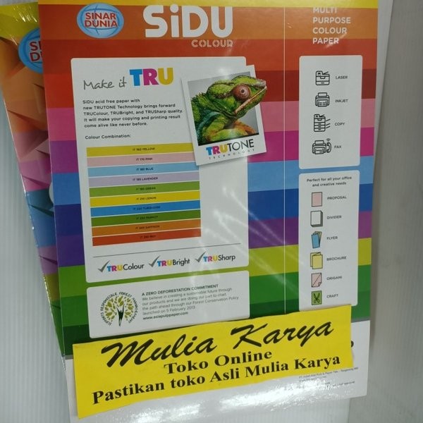 

Terlaris Hvs Warna 80 Gsm Mix 10 Warna Spektra Colour 250 Lembar Sidu Rainbow New