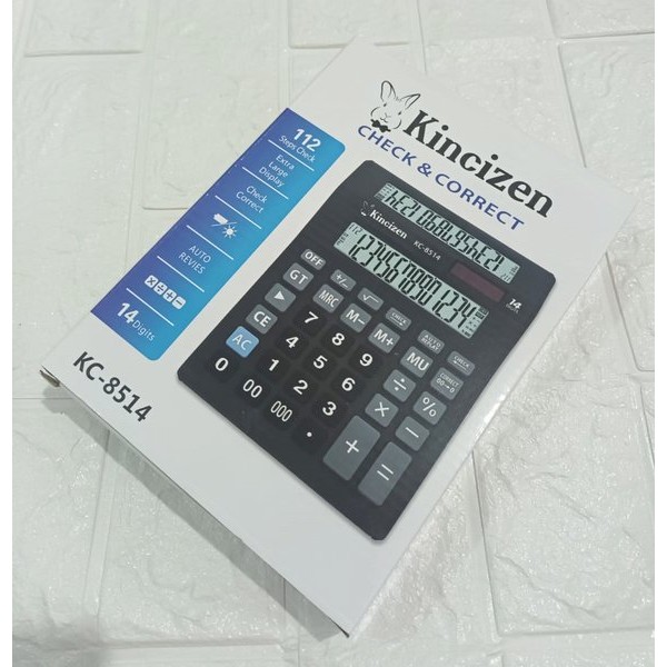 

Terlaris Kalkulator Kawachi Kc 8514 Dual Display 14 Digit - Kalkulator 2 Layar - Kalkulator 14 Digit
