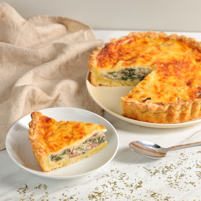 

Smoke-Beef Spinach Quiche