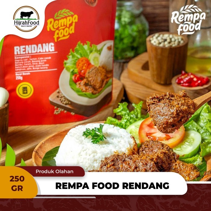 

Rempa Food Daging Rendang Sapi / Beef Rendang Siap Masak (250 gr) KOMPLIT