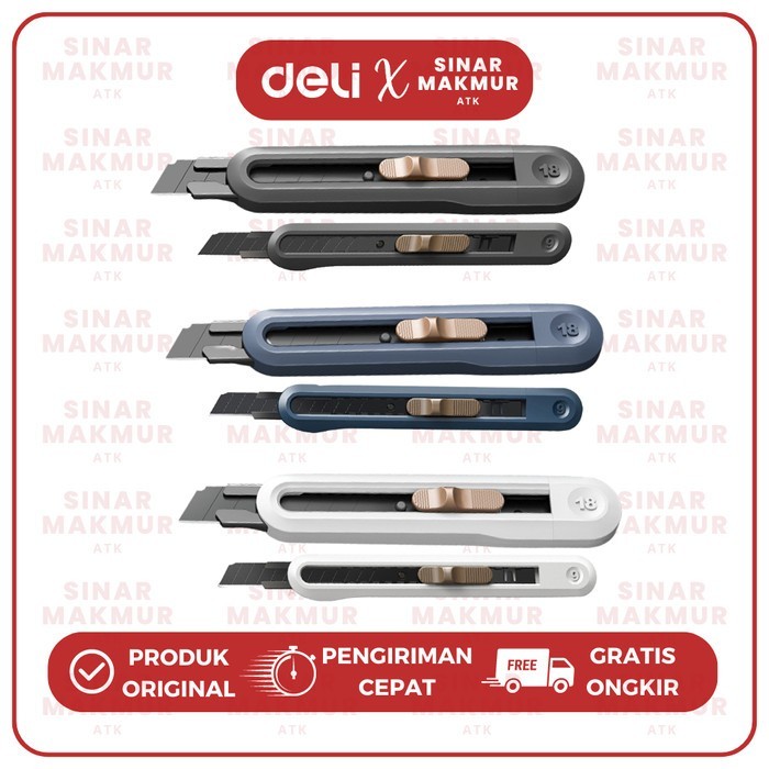 

Cutter/Pisau Kecil Bahan SK5 Anti Karat Deli Nusign NS062/063 (Pcs) PROMO Kode 870