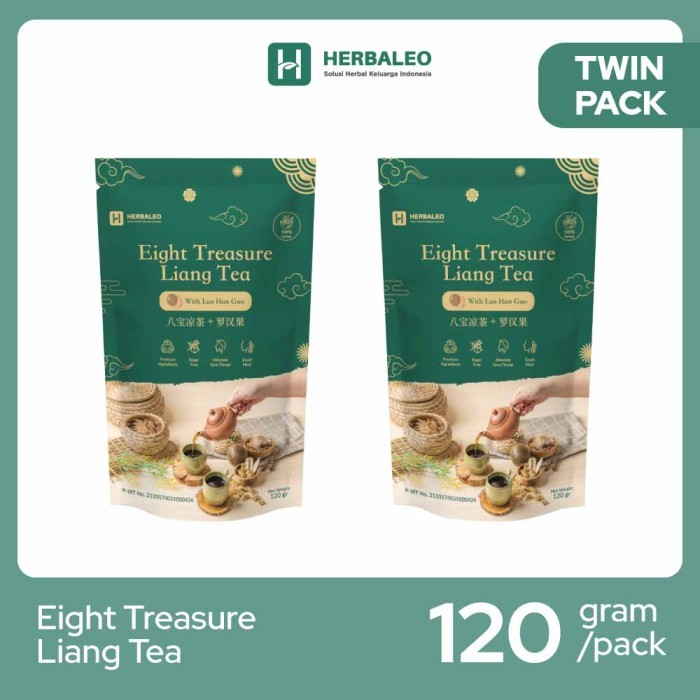 

Twinpack- Eight Treasure Liang Tea with Luo Han Guo HEMAT