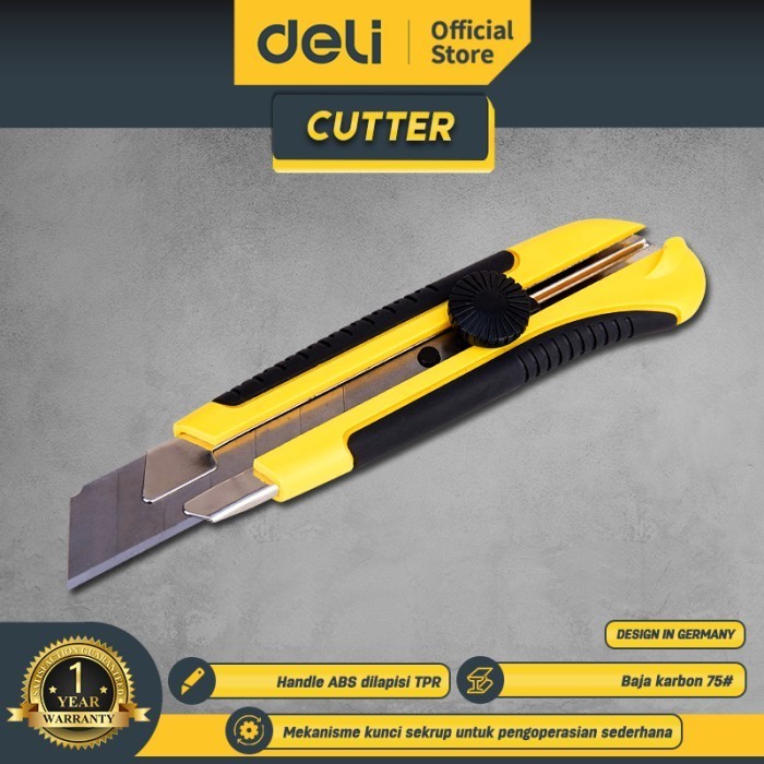 

Deli Cutter Pisau Baja 25mm Sk5 Kunci Manual Perkakas DL0035 SALE Kode 230