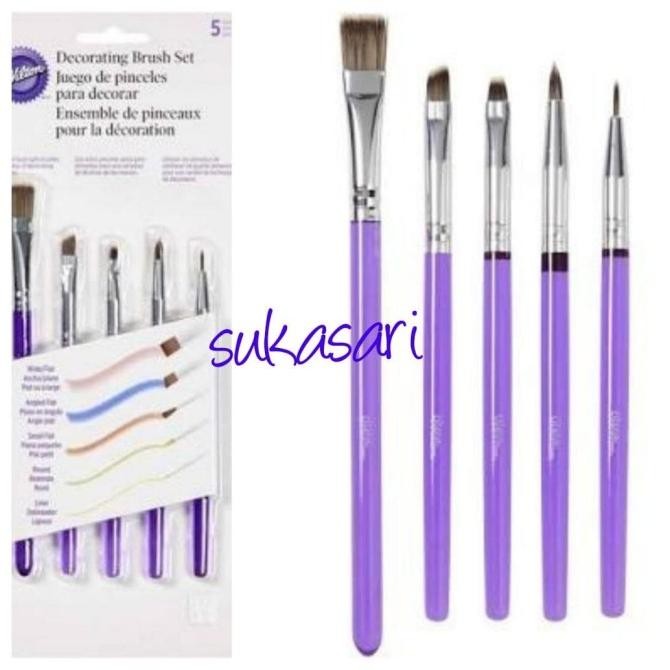 

TERMURAH - Wilton Brush set 5pc / kuas dekorasi decoration