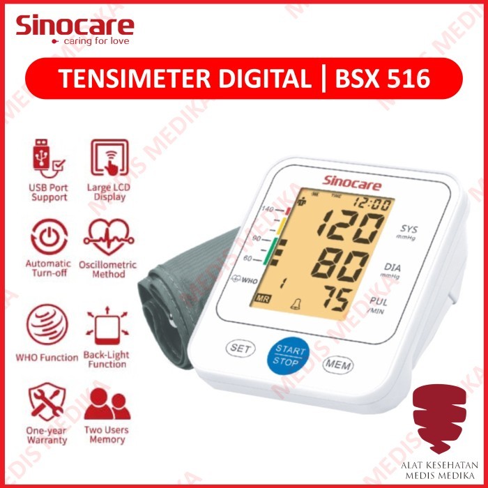 Tensimeter Digital Tanpa Suara Alat Ukur Tes Tekanan Darah Tensi Meter